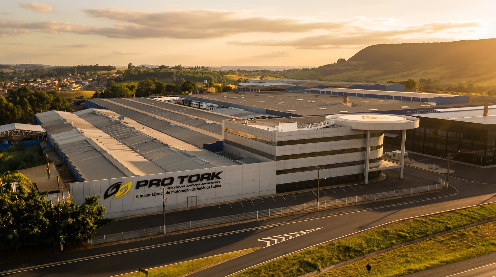 Vista aérea da empresa ProTork